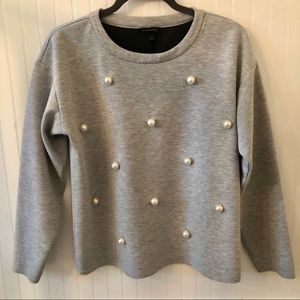 Crew neck sweatshirt with Pearl detail